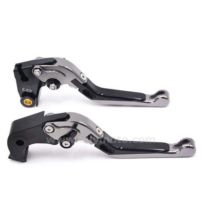 006 Titanium Motorcycle CNC Adjustable Folding Extending Brake Clutch Levers Black For Honda CBR650F CB650F 2014 2015